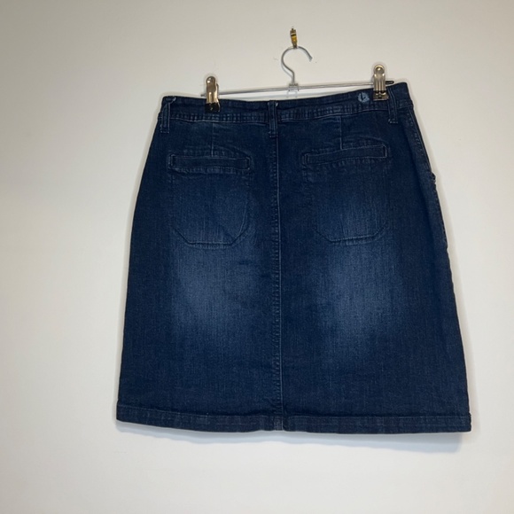 Kensie Button Up Blue Denim Jean Mini Skirt Size M - Picture 6 of 16